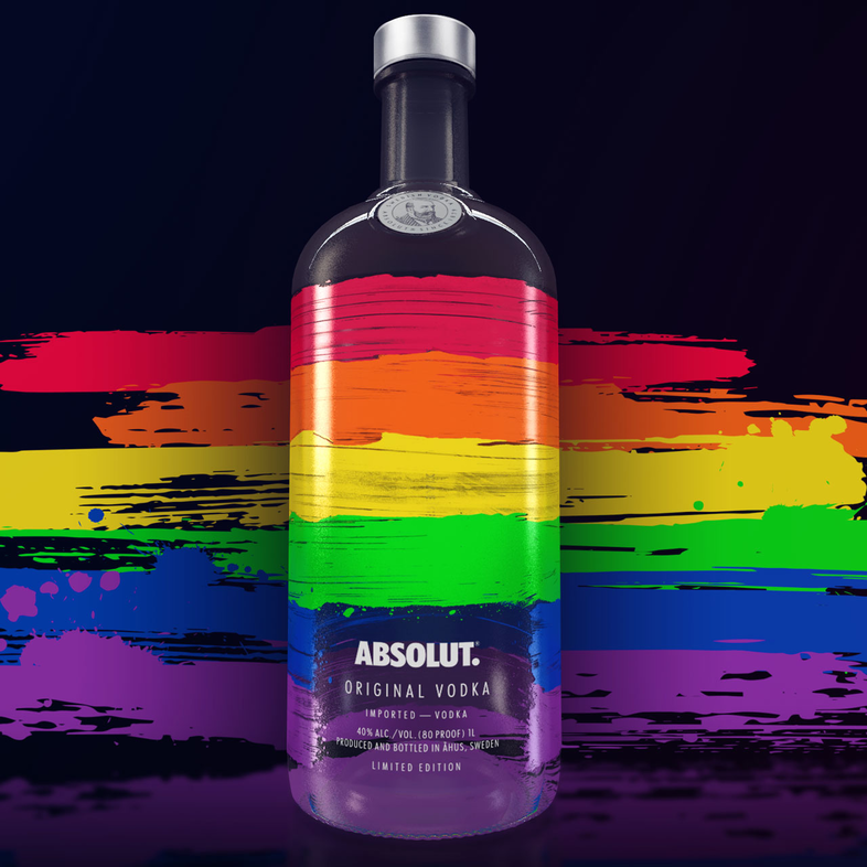 Absolut Vodka Limited Edition Rainbow 75Cl Bottle by