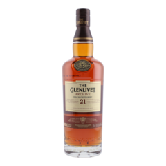 The Glenlivet Single Malt Whisky Escocia 21 Años, 750ml botella