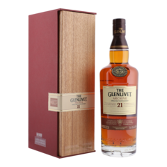 The Glenlivet Single Malt Whisky Escocia 21 Años, 750ml botella